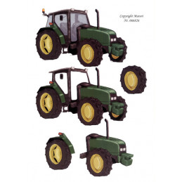 066826 - Grøn Traktor (Stor)